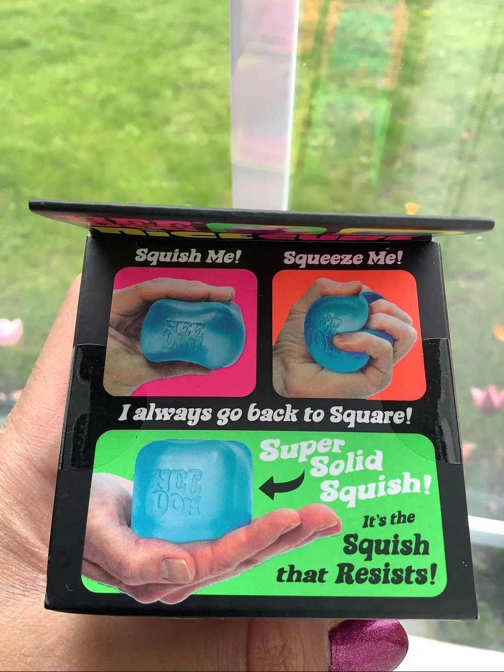 NeeDoh Nice Cube Super Solid Squish Purple - Picture 5 of 6